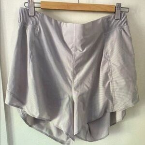Women’s Light Gray High-Waist Active Shorts